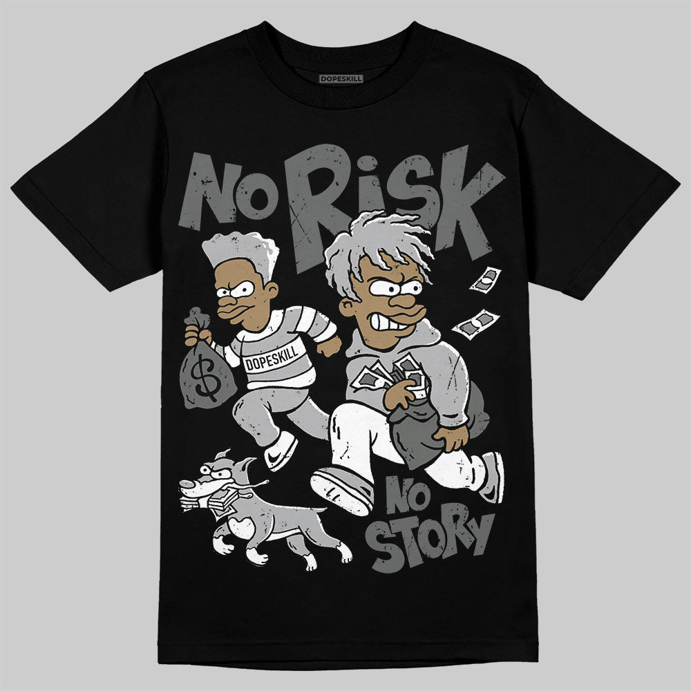 New Balance 2002R ‘Steel Orca’ DopeSkill T-Shirt No Risk No Story Graphic Streetwear - Black