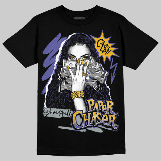 Jordan 4 Retro Lakers DopeSkill T-Shirt NPC Graphic Streetwear - Black