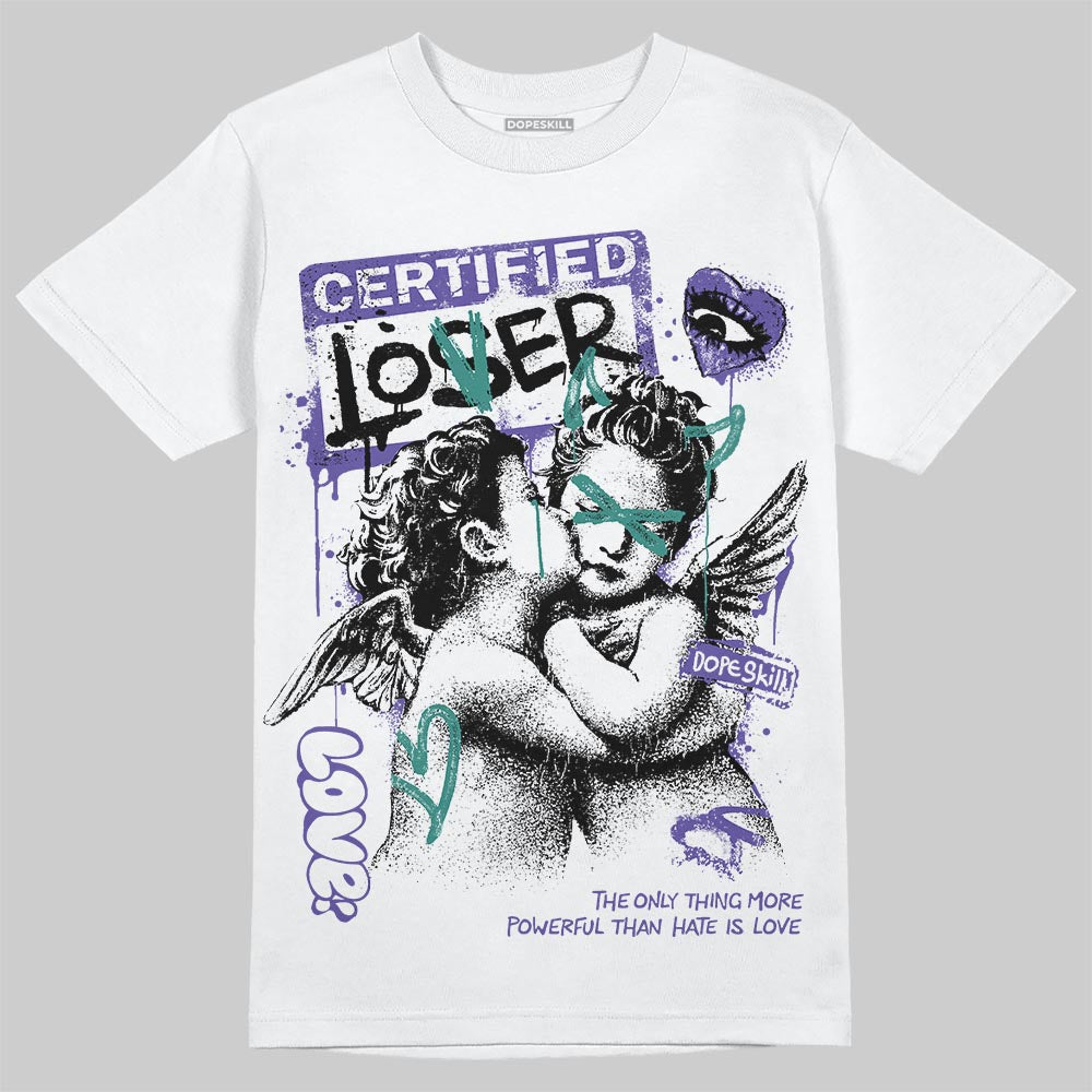 Jordan 5 OG “Grape” DopeSkill T-Shirt Certified Lover Graphic Streetwear - White