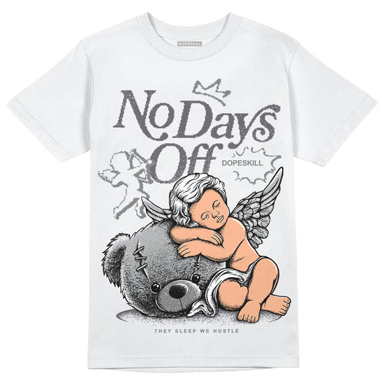 Jordan 4 Retro 'Wet Cement' DopeSkill T-Shirt New No Days Off Graphic Streetwear - White