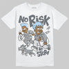 Jordan 5 Retro Wolf Grey (2026) DopeSkill T-Shirt No Risk No Story Graphic Streetwear - White