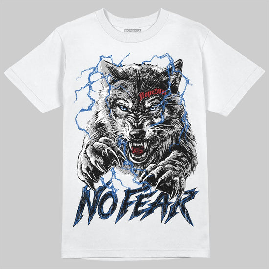 Jordan 3 "True Blue" DopeSkill T-Shirt No Fear Graphic Streetwear - White