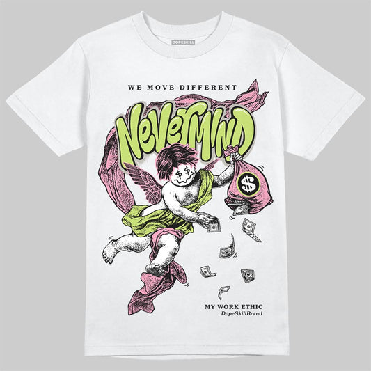 Chase B x Travis Scott x Jordan Jumpman Jack DopeSkill T-Shirt Nevermind Graphic Streetwear - White