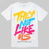 Yellow Sneakers DopeSkill T-Shirt They Not Like Us Graphic Streetwear - White 