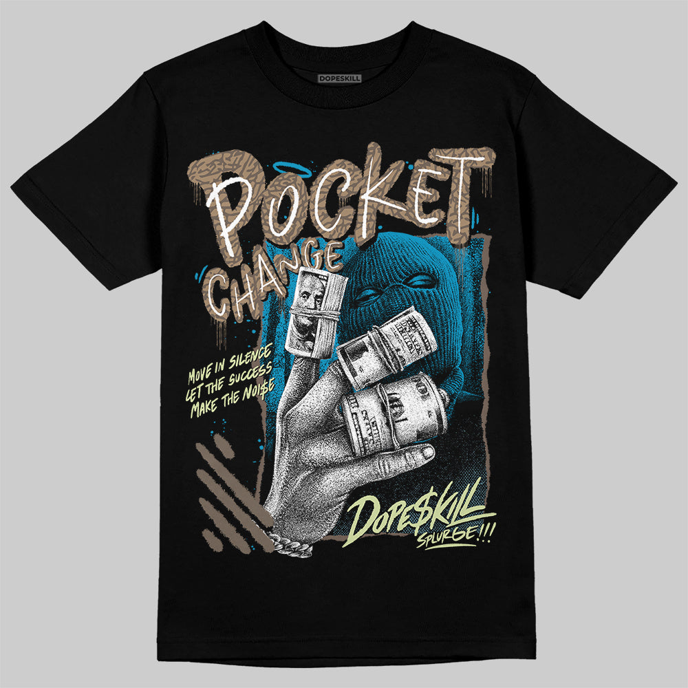 Jordan 3 GS “We Outside” DopeSkill T-Shirt Pocket Change Graphic Streetwear - Black