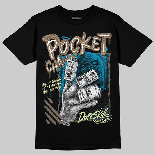 Jordan 3 GS “We Outside” DopeSkill T-Shirt Pocket Change Graphic Streetwear - Black