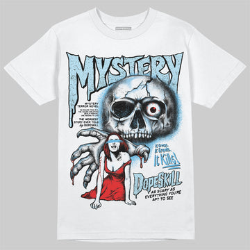 Jordan 11 Retro Legend Blue DopeSkill T-Shirt Mystery Ghostly Grasp Graphic Streetwear - White