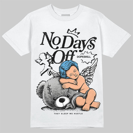 Jordan 10 OG “Steel” DopeSkill T-Shirt New No Days Off Graphic Streetwear - White