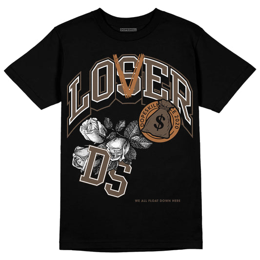 Jordan 1 Retro High OG Palomino DopeSkill T-Shirt Loser Lover Graphic Streetwear - Black