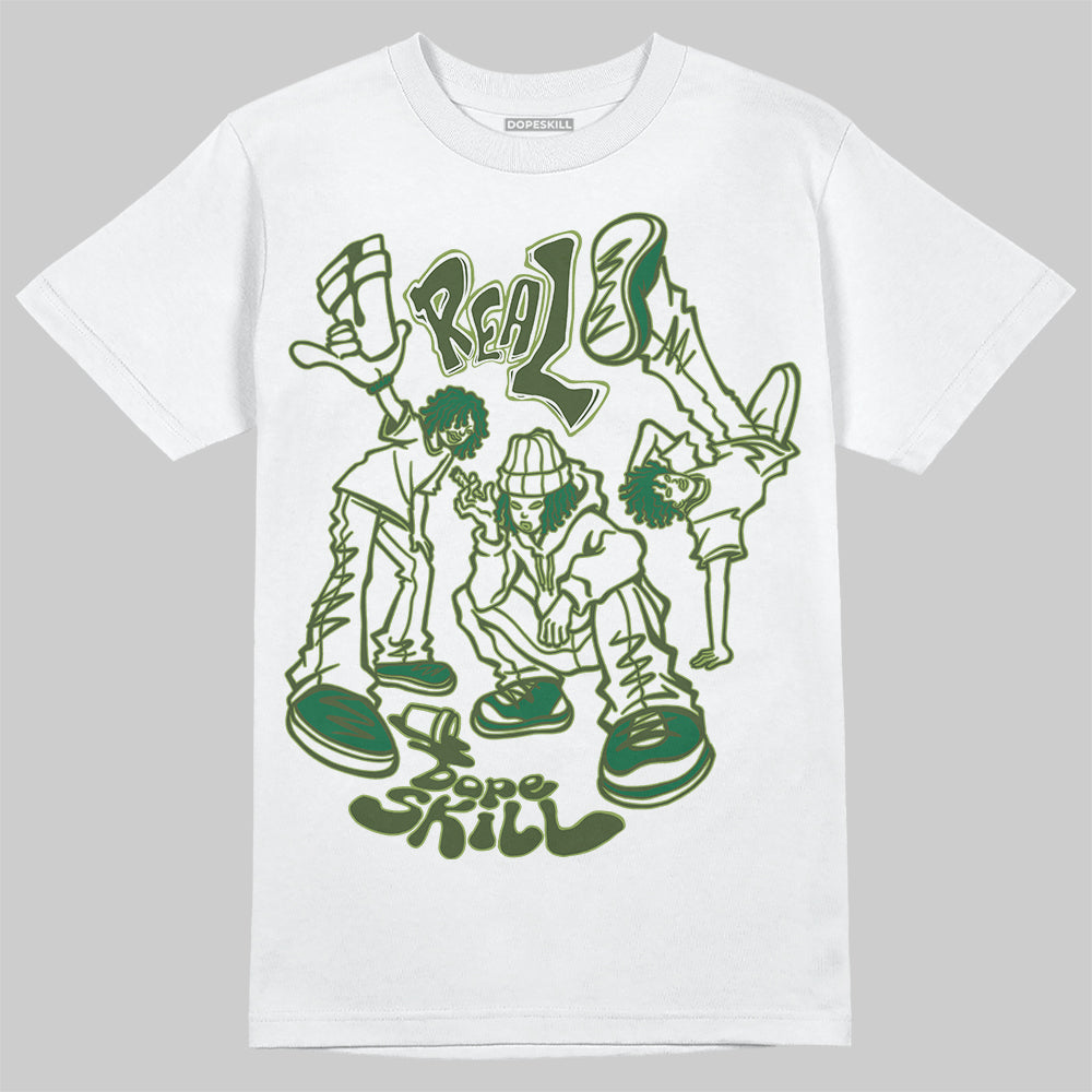 Foamposite Pro 'Pine Green' DopeSkill T-Shirt Real Y2K Players Graphic Streetwear - White
