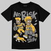 New Balance 9060 Varsity Gold (GS) DopeSkill T-Shirt No Risk No Story Graphic Streetwear - Black