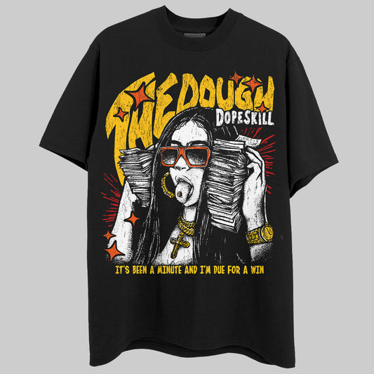 Yellow Sneakers DopeSkill T-Shirt The Dough Graphic Streetwear - Black