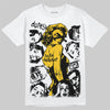 Yellow Sneakers DopeSkill T-Shirt Built Different Graphic Streetwear - White