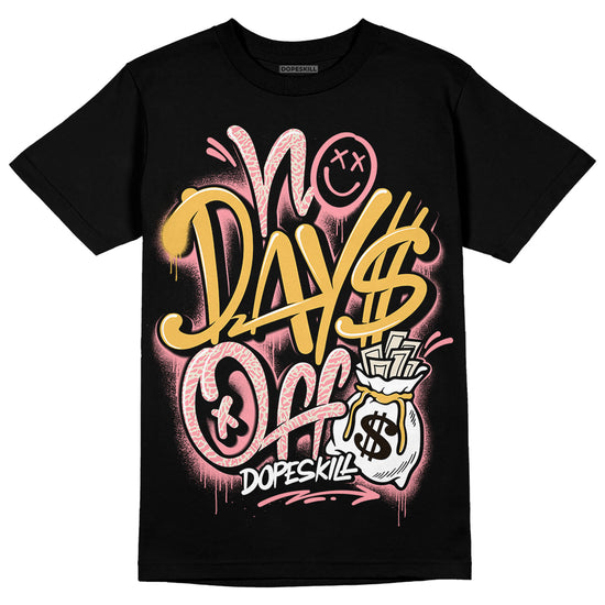 Jordan 3 GS “Red Stardust” DopeSkill T-Shirt No Days Off Graphic Streetwear - Black