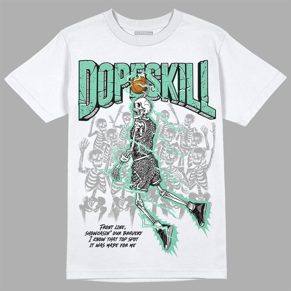 Jordan 3 "Green Glow" DopeSkill T-Shirt Thunder Dunk Graphic Streetwear - WHite 