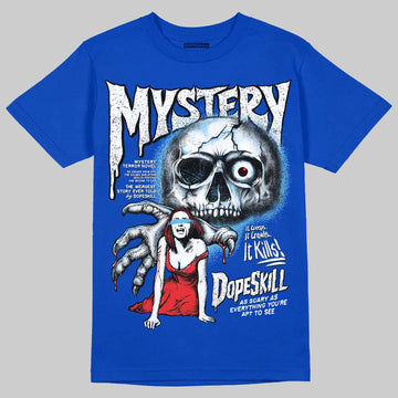 Jordan 12 “Blueberry” DopeSkill Royal T-shirt Mystery Ghostly Grasp Graphic Streetwear