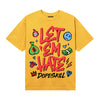 Yellow Sneakers DopeSkill T-Shirt Let 'em Hate Graphic Streetwear - Gold