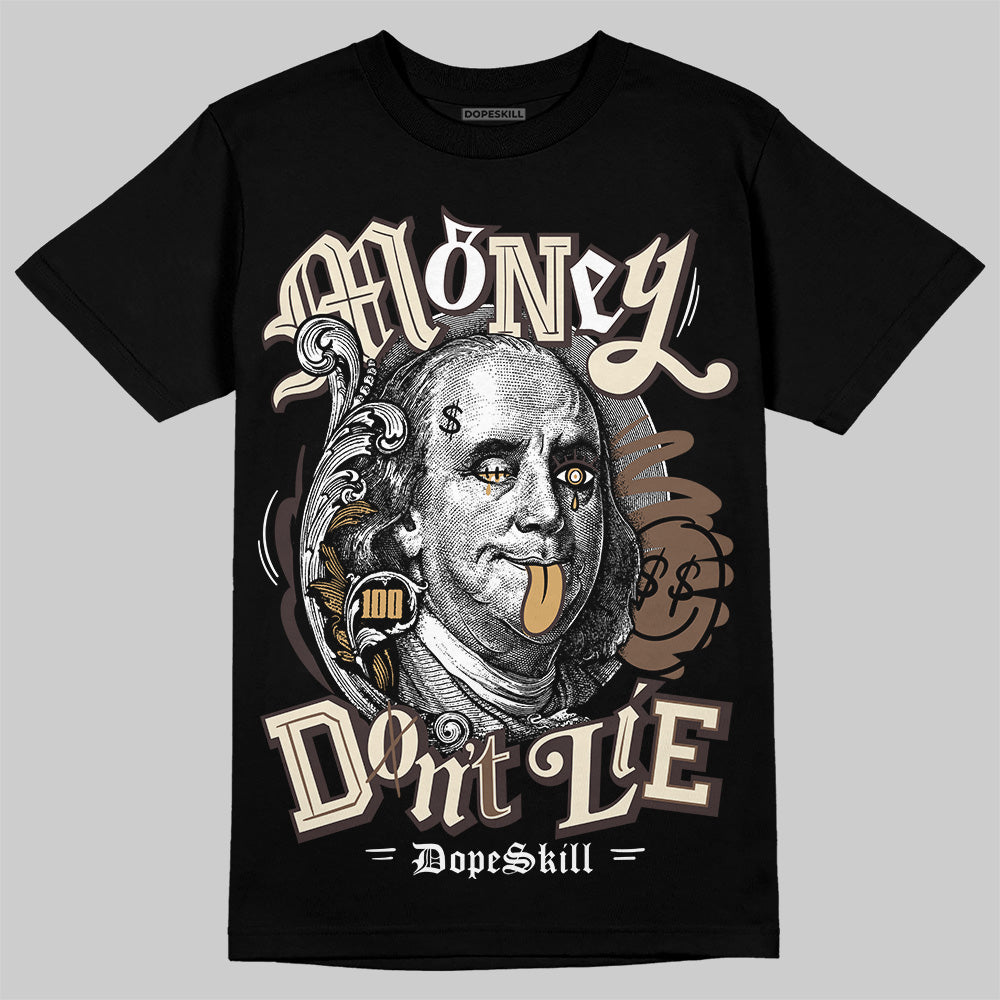 Jordan 5 “Earth/Metallic Gold” DopeSkill T-Shirt Money Don't Lie Garaphic Streetwear - Black