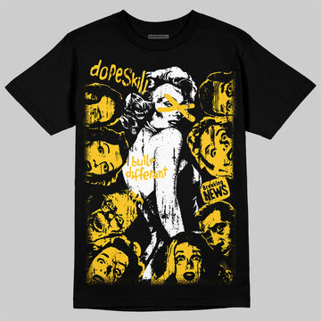 Yellow Sneakers DopeSkill T-Shirt Built Different Graphic Streetwear - Black