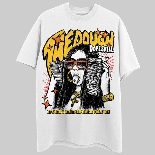 Yellow Sneakers DopeSkill T-Shirt The Dough Graphic Streetwear - White