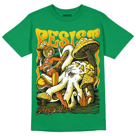 Green Sneakers DopeSkill Green T-shirt Resist Graphic Streetwear 