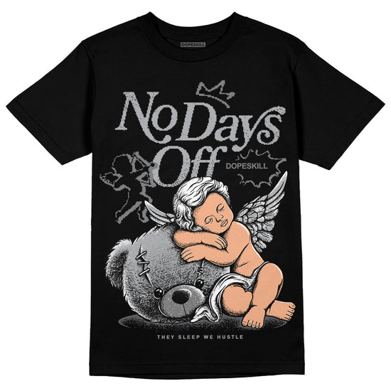 Jordan 4 Retro 'Wet Cement' DopeSkill T-Shirt New No Days Off Graphic Streetwear - Black