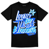 Royal Blue Sneakers DopeSkill T-Shirt LOVE Graphic Streetwear - Black