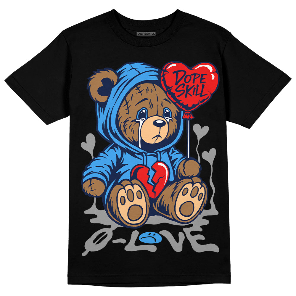 Jordan 3 "Midnight Navy" DopeSkill T-Shirt Broken Bear Graphic Streetwear - Black