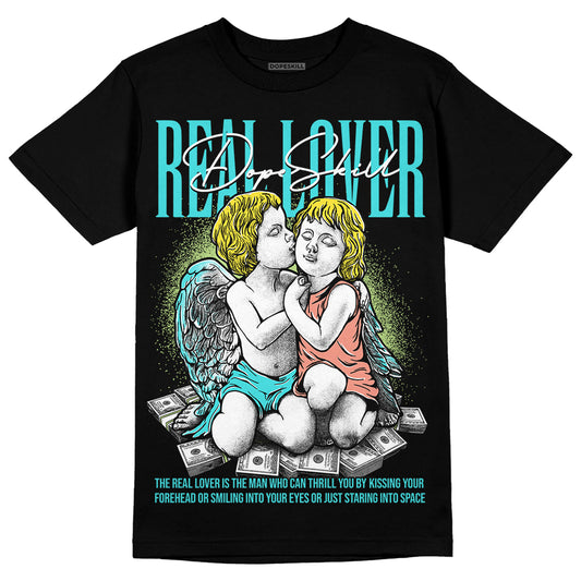 New Balance 9060 “Cyan Burst” DopeSkill T-Shirt Real Lover Graphic Streetwear - Black