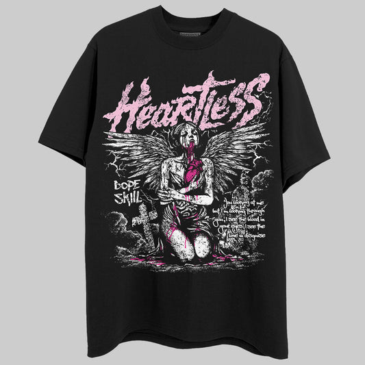 Dunk Low GS 'Triple Pink' DopeSkill T-Shirt Heartless Graphic Streetwear  - Black