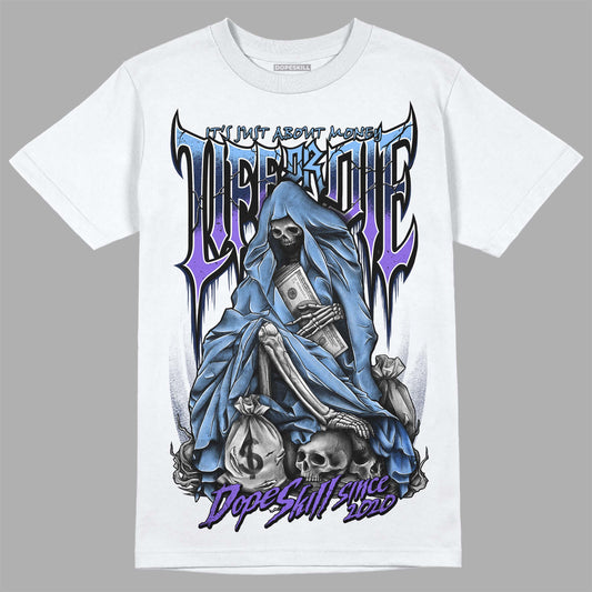 Jordan 5 SE “Georgetown” DopeSkill T-Shirt Life or Die Graphic Streetwear