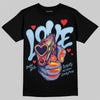 University Blue Sneakers DopeSkill T-Shirt Love Shot Graphic Streetwear - black