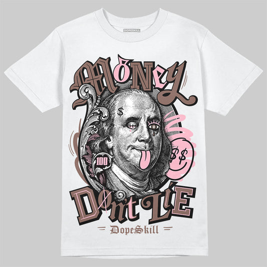 Adidas Campus 00s Dust Cargo Clear ‘Pink’ DopeSkill T-Shirt Money Don't Lie Graphic Streetwear - White