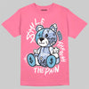 Jordan 3 GS “Cobalt Bliss” DopeSkill T-Shirt Smile Through The Pain Graphic Streetwear - Safety Pink