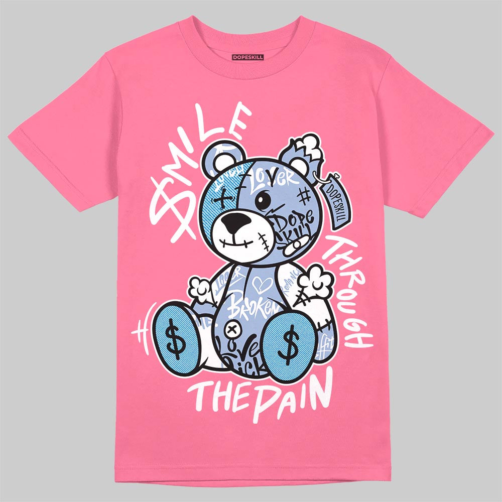 Cobalt Bliss 3s DopeSkill T-Shirt Smile Through The Pain Graphic