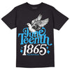 Jordan 1 High Retro OG “University Blue” DopeSkill T-Shirt Juneteenth 1865 Graphic Streetwear - Black