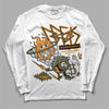 Jordan 5 "Olive" DopeSkill Long Sleeve T-Shirt Break Through Graphic Streetwear - White 