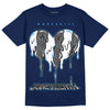 Jordan 3 "Midnight Navy" DopeSkill Navy T-shirt Juneteenth Heart Graphic Streetwear