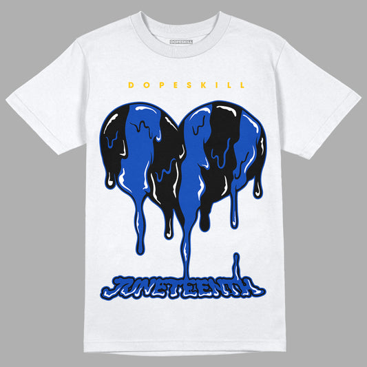 Jordan 14 “Laney” DopeSkill T-Shirt Juneteenth Heart Graphic Streetwear - White