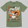 Jordan 4 Retro OG SP Undefeated (2025) DopeSkill T-Shirt No Fake Love Graphic Streetwear - Military Green