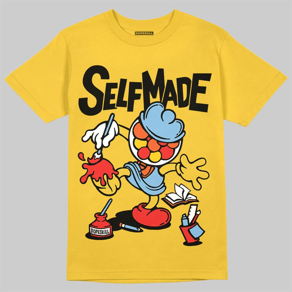 Yellow Sneakers DopeSkill T-Shirt Self Made Graphic Streetwear - Daisy