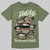 Jordan 3 “Medium Olive” aka “Family Affair” DopeSkill T-Shirt The Mouth With No Droughts Graphic Streetwear - Military Green