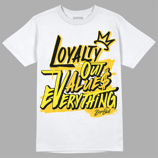 Jordan 4 Retro “Vivid Sulfur” DopeSkill T-Shirt LOVE Graphic Streetwear - White 