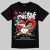 Jordan 3 Mexico 'El Vuelo' DopeSkill T-Shirt No Fake Love Graphic Streetwear - Black