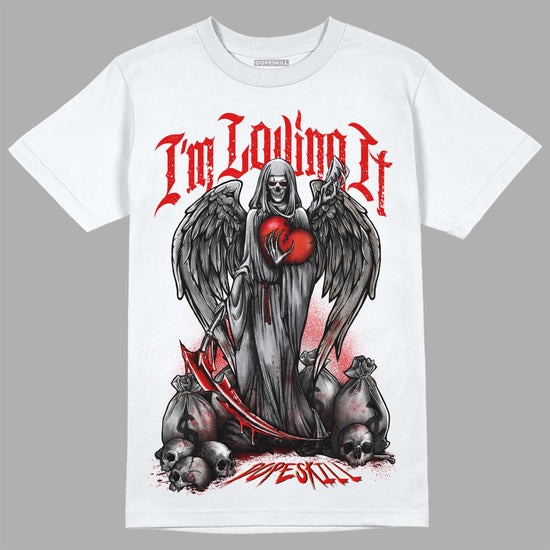 Jordan 2 Retro "Black Cement" DopeSkill T-Shirt New I'm Loving It Graphic Streetwear - White