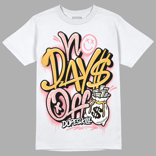 Jordan 3 GS “Red Stardust” DopeSkill T-Shirt No Days Off Graphic Streetwear - White