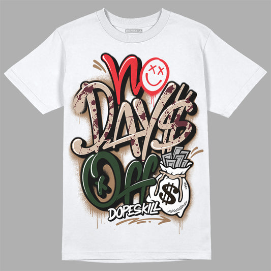 Dunk Low Freddy Krueger DopeSkill T-Shirt No Days Off Graphic Streetwear - White 