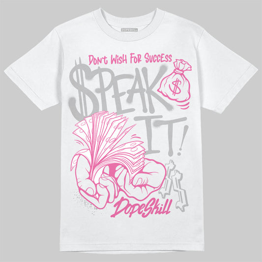 Asics Gel-Kayano 14 ‘Cream Sweet Pink’ DopeSkill T-Shirt Speak It Graphic Streetwear - WHite