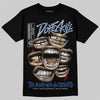 Jordan Spizike Low “Storm Blue” DopeSkill T-Shirt The Mouth With No Droughts Graphic Streetwear - Black