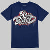 Jordan 12 Retro French Blue (2025) DopeSkill T-Shirt Rare Breed Type Graphic Streetwear - navy